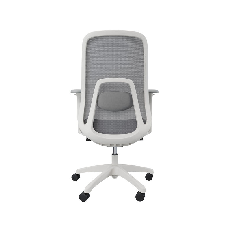back shot of ascent chair in fog grey in a white background image number null